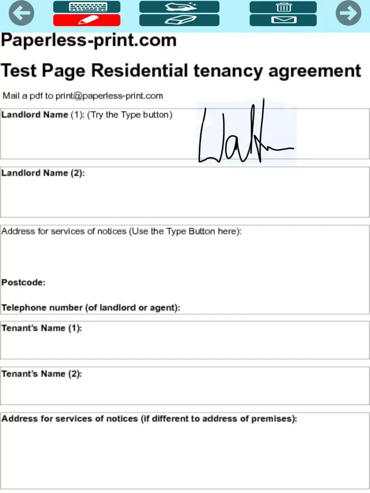 Paperless Mobile Signing iPad  Screenshots