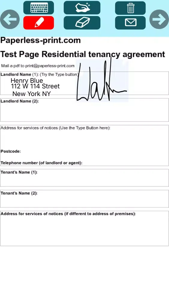 Paperless Mobile Signing Screenshots