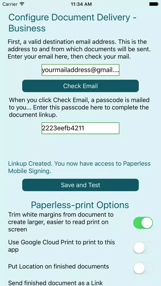 Paperless Mobile Signing Screenshots