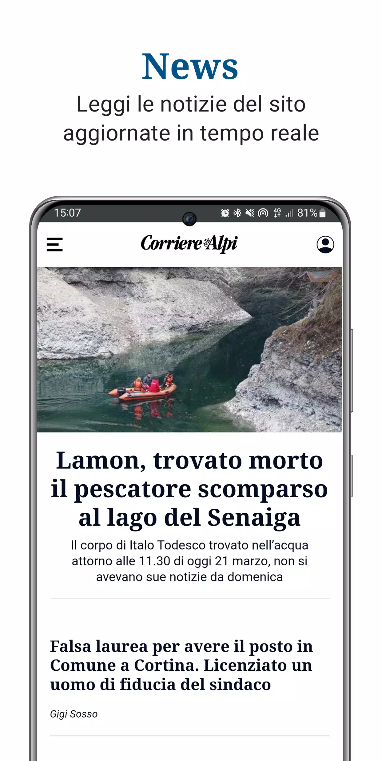 Corriere delle Alpi Screenshots
