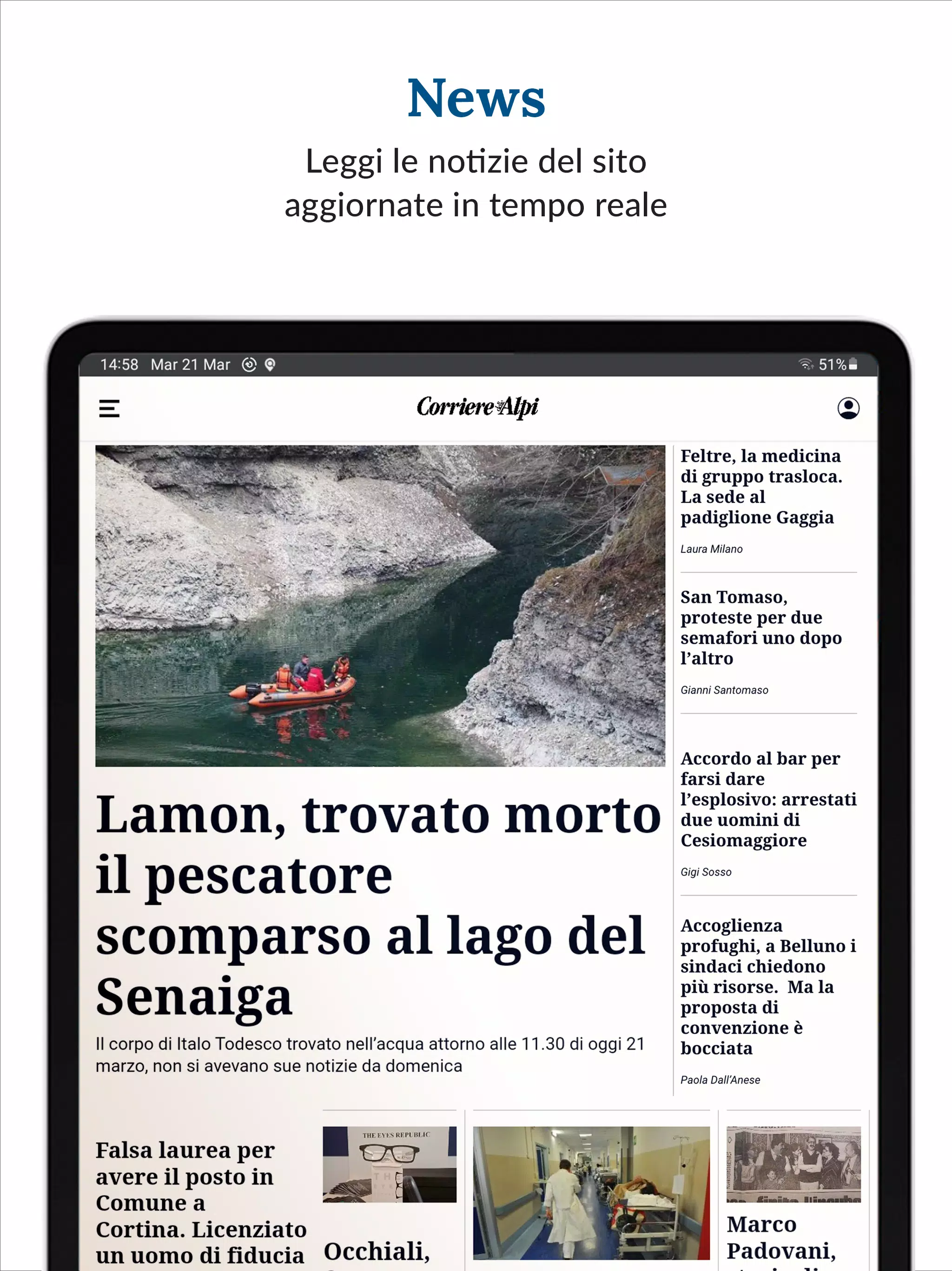 Corriere delle Alpi Screenshots