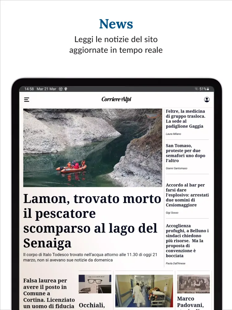 Corriere delle Alpi Screenshots