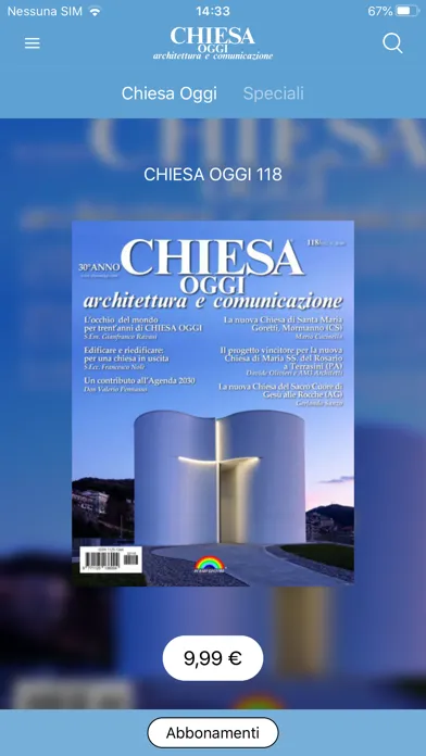 Ảnh chụp màn hình của Chiesa Oggi