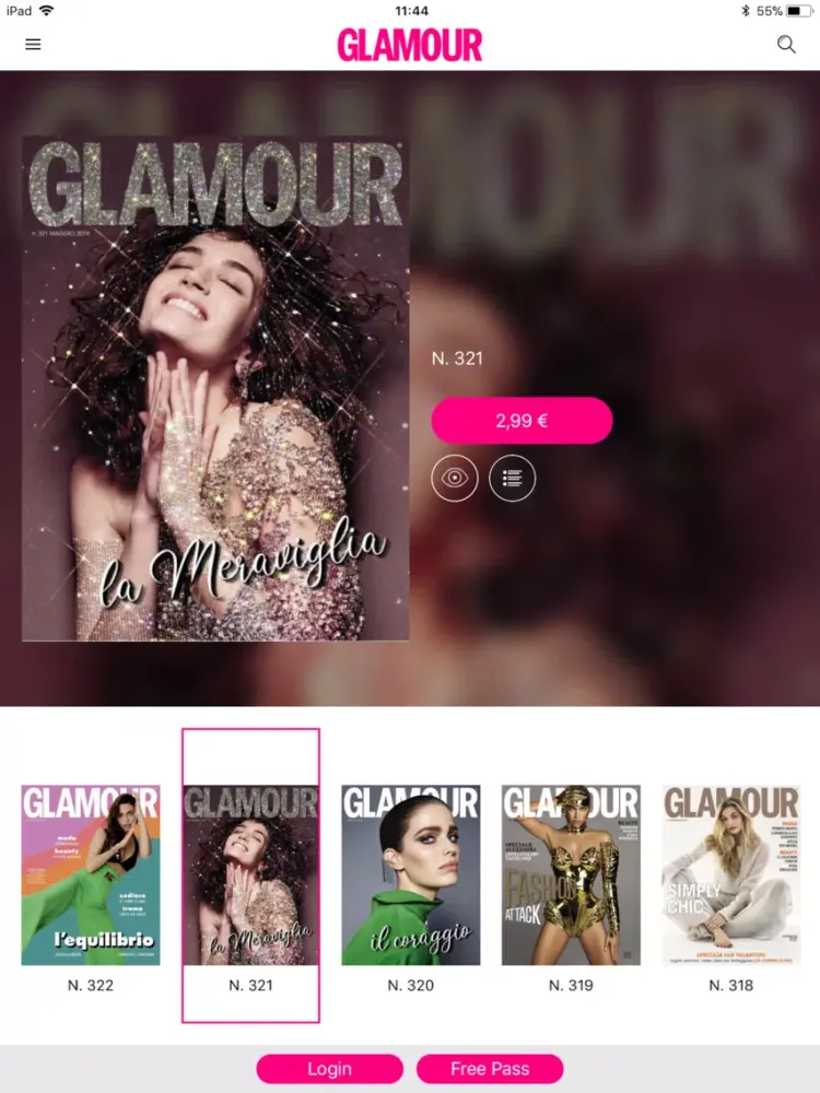 Captures d'écran de Glamour Italia iPad 