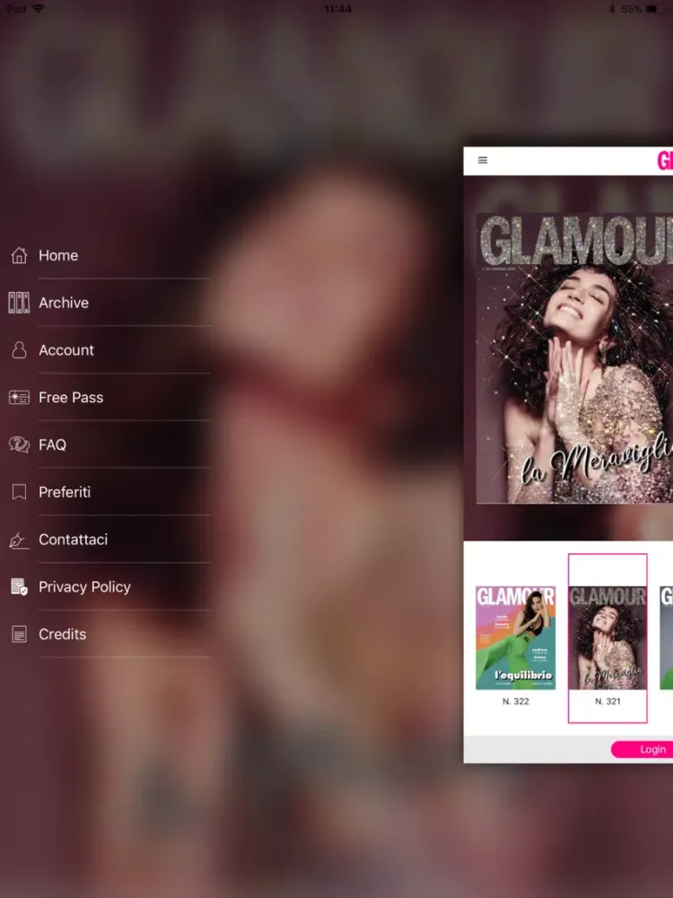 Captures d'écran de Glamour Italia iPad 