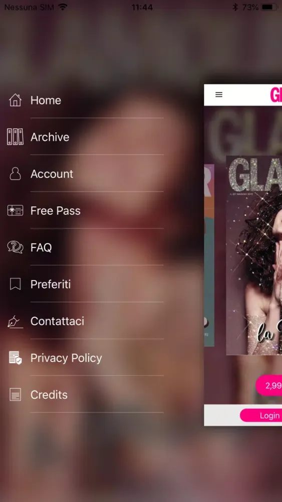Captures d'écran de Glamour Italia