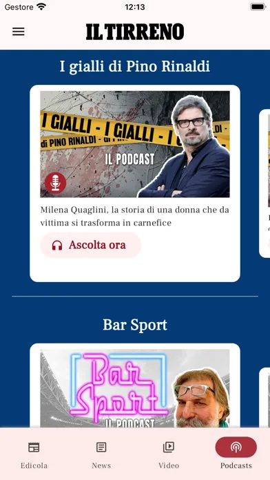 ภาพหน้าจอของ Il Tirreno