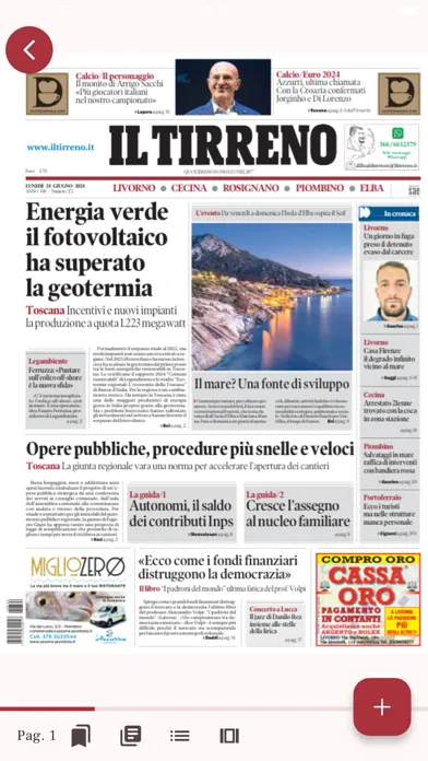 ภาพหน้าจอของ Il Tirreno