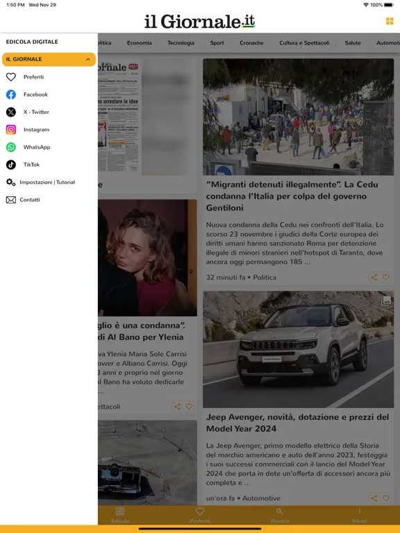 Captures d'écran de il Giornale Digitale iPad 