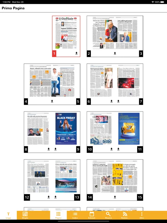 Captures d'écran de il Giornale Digitale iPad 