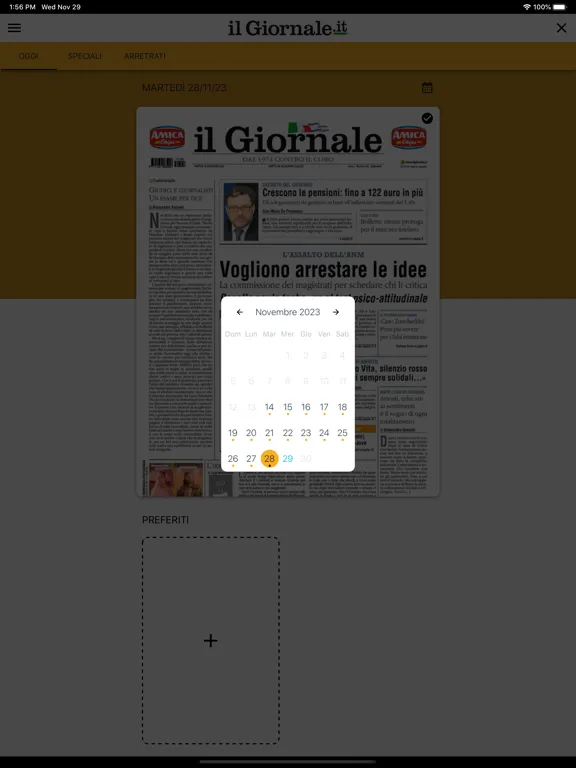 Captures d'écran de il Giornale Digitale iPad 