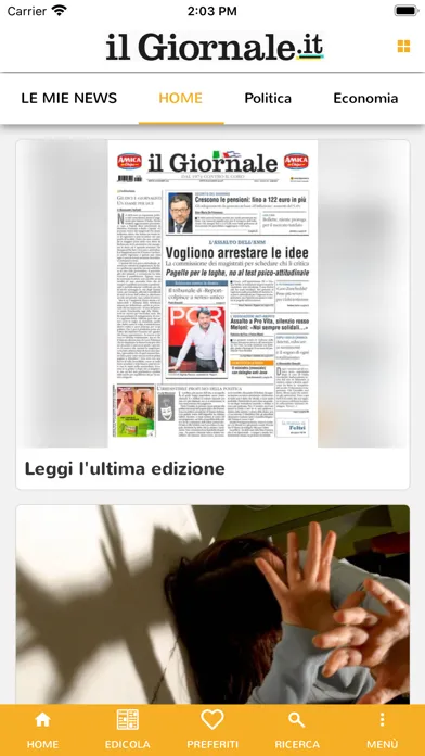 Captures d'écran de il Giornale Digitale