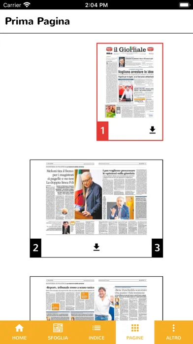 Captures d'écran de il Giornale Digitale