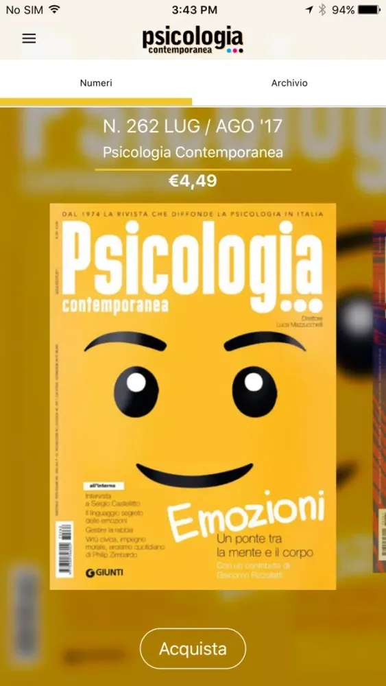 Psicologia Contemporanea Ekran Görüntüleri