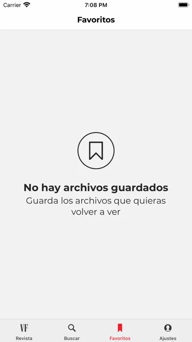 Capturas de pantalla de Vanity Fair España