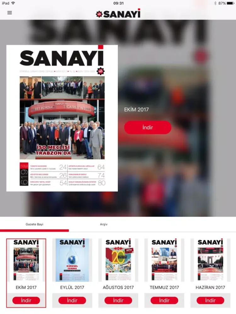 İSO Sanayi Dergisi iPad 應用截圖