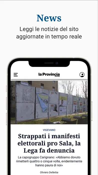 Capturas de pantalla de La Provincia Pavese