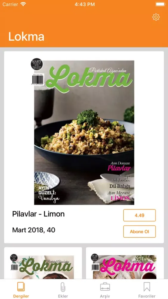 Zrzuty ekranu Lokma Dergisi