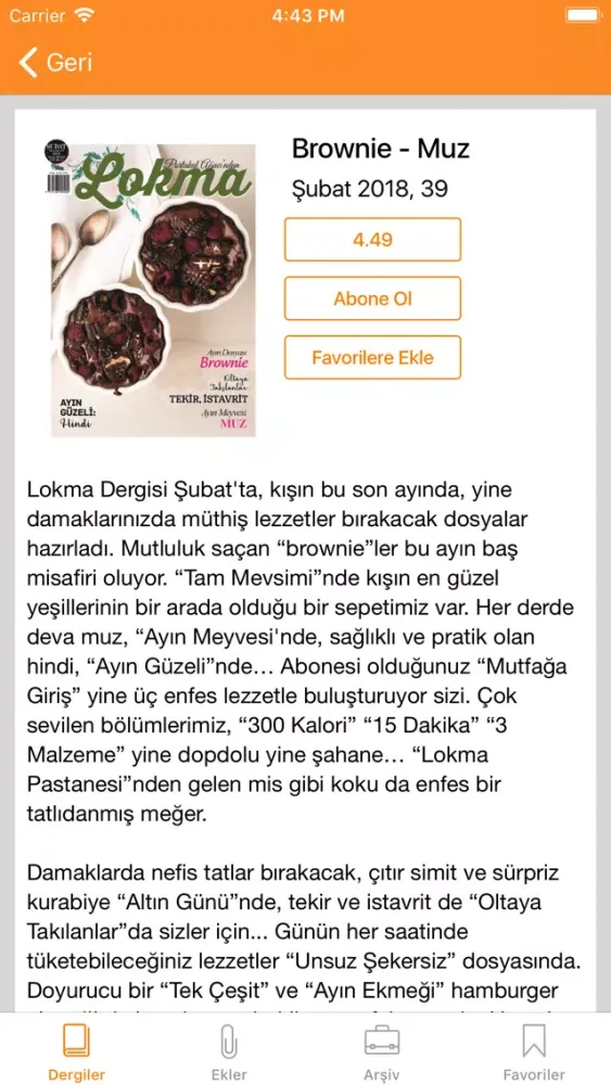 Zrzuty ekranu Lokma Dergisi
