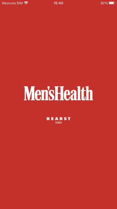 Capturas de tela do Men's Health Italia