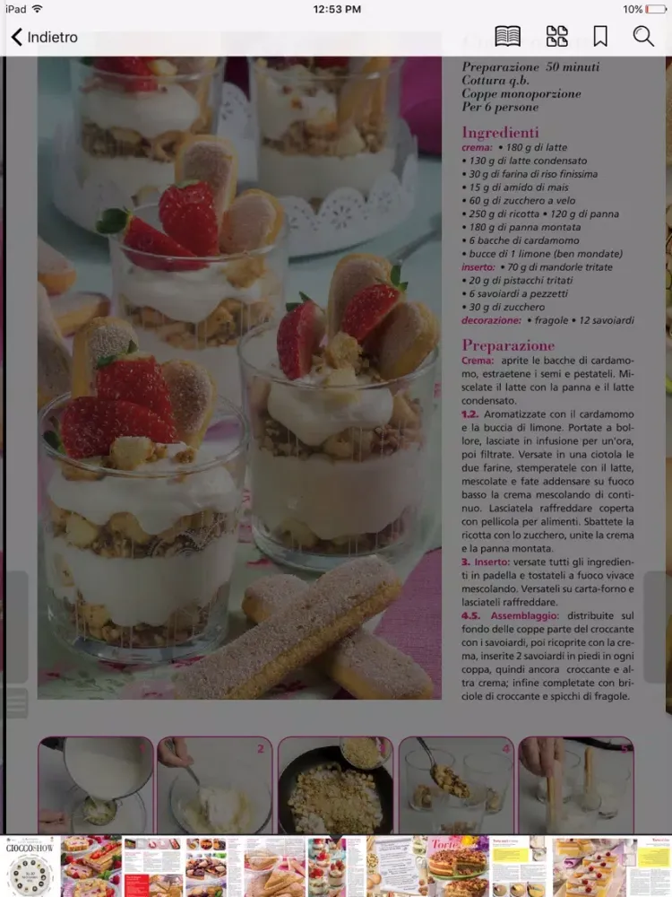 تصاویر piùDOLCI Rivista iPad 