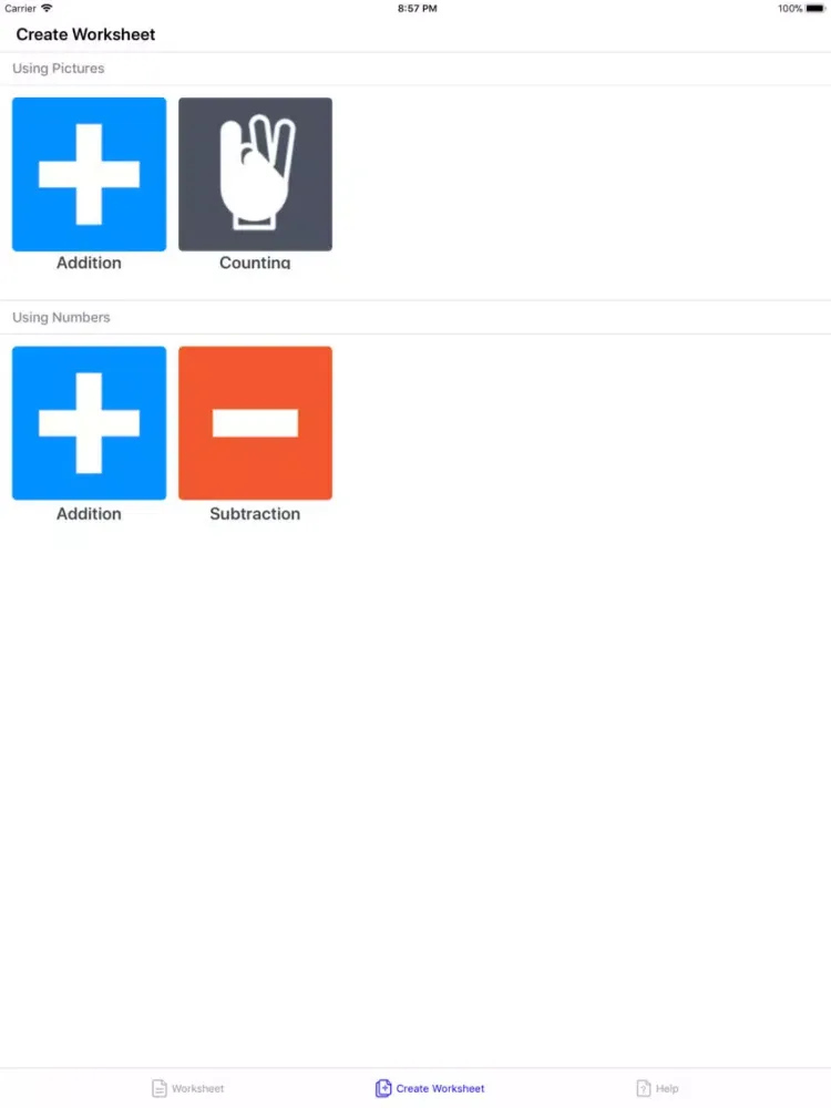 Math Paper Worksheet Lite iPad  Screenshots