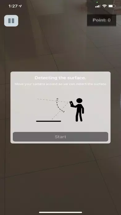 Tangkapan layar Paper Toss