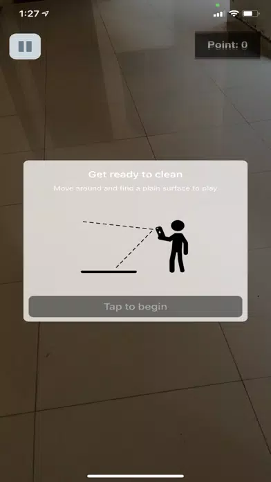 Tangkapan layar Paper Toss