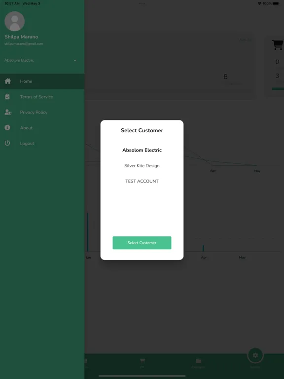 Screenshot di PaperTrl App iPad