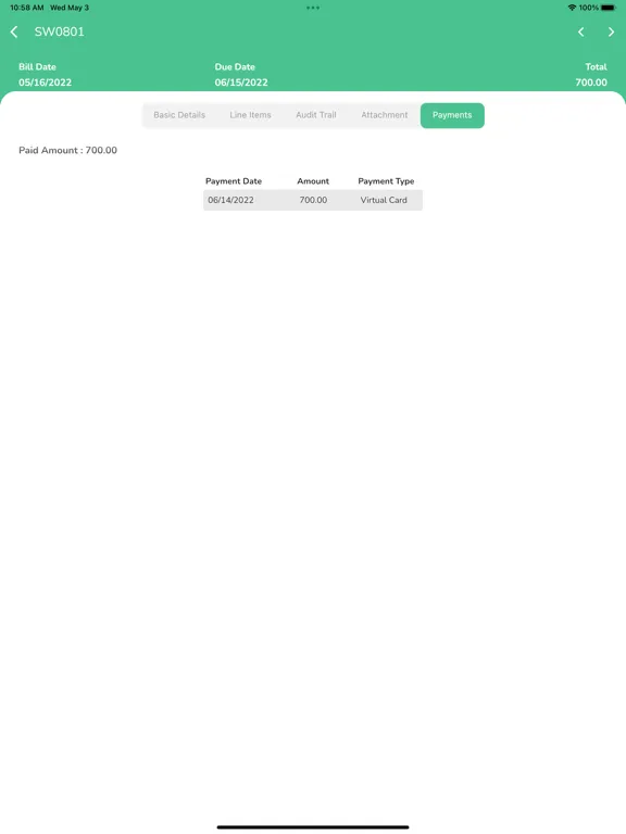 Screenshot di PaperTrl App iPad