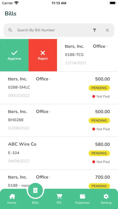 Screenshot di PaperTrl App