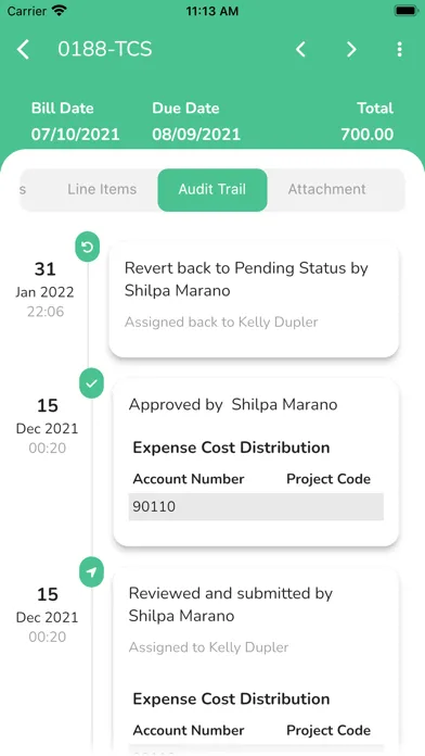 Screenshot di PaperTrl App