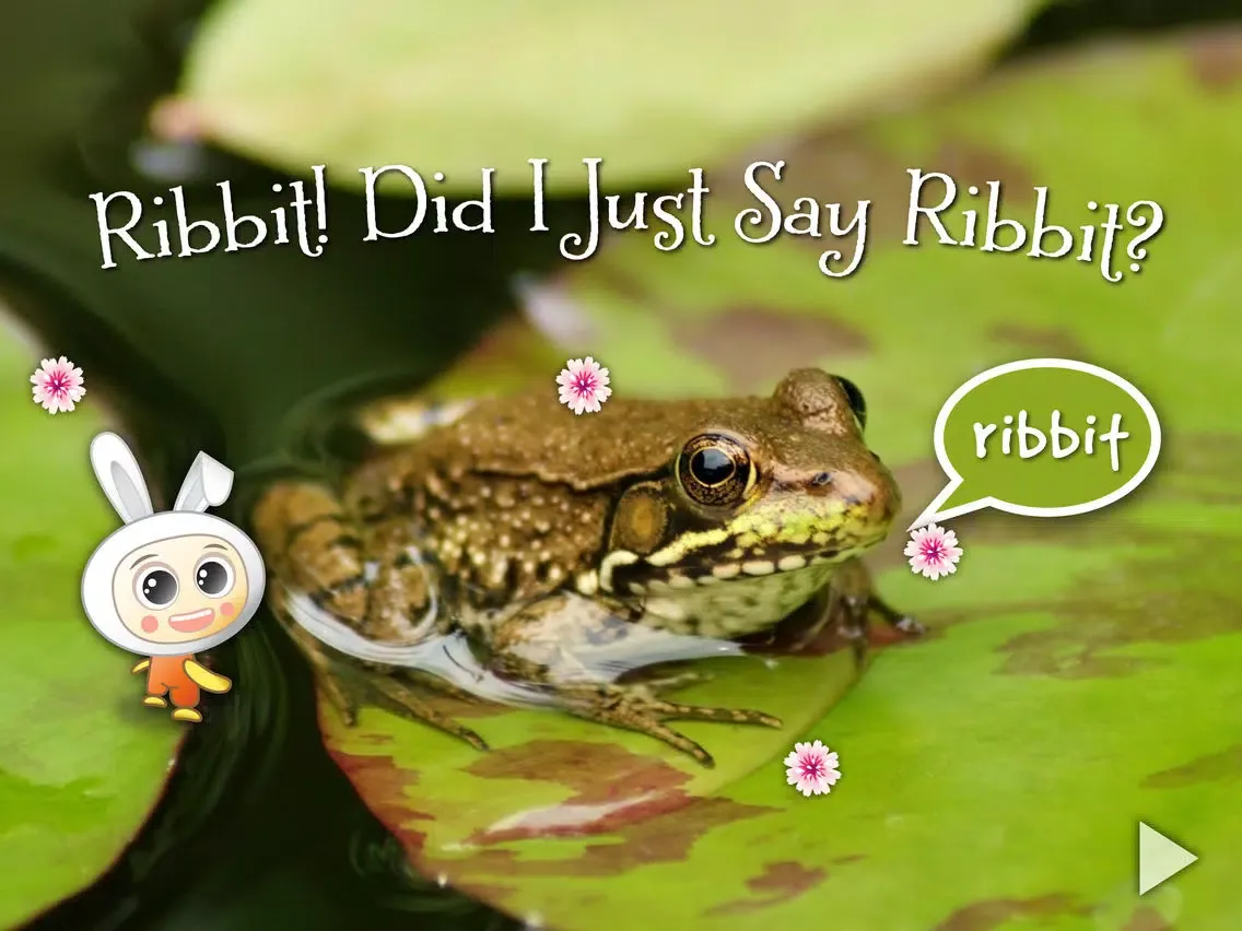 Capturas de tela do Ribbit, Did I Just Say Ribbit?: Hear to Learn Animal Sounds - Children’s Story Book iPad 
