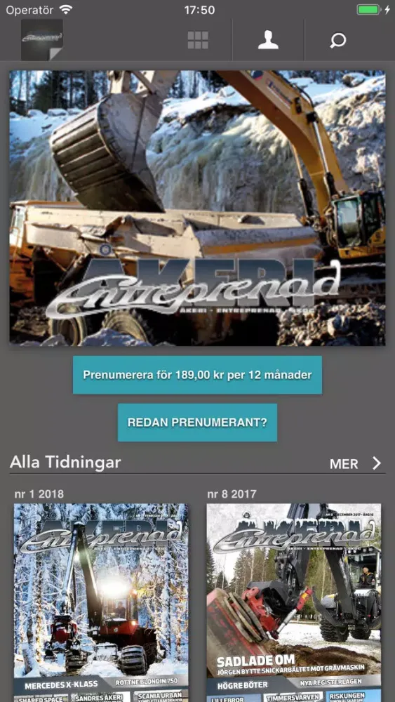Capturas de tela do Åkeri & Entreprenad