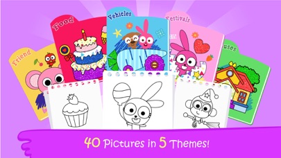 Purple Pink Coloring Book-Kids 스크린샷
