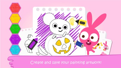 Purple Pink Coloring Book-Kids 스크린샷