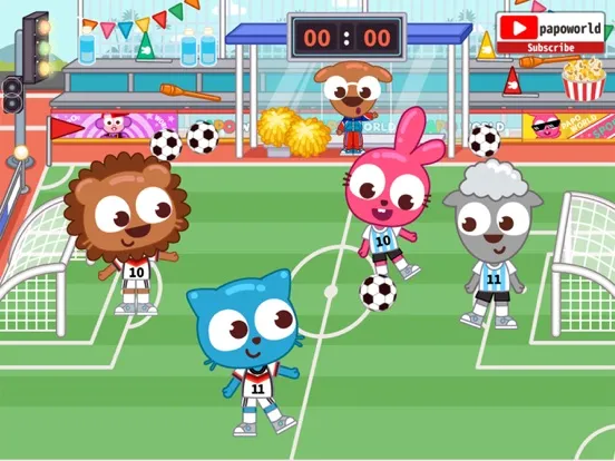 Tangkapan skrin Papo Town Sports Meet iPad 