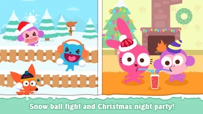 Screenshot di Purple Pink Snowy Day