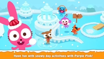 Screenshot di Purple Pink Snowy Day