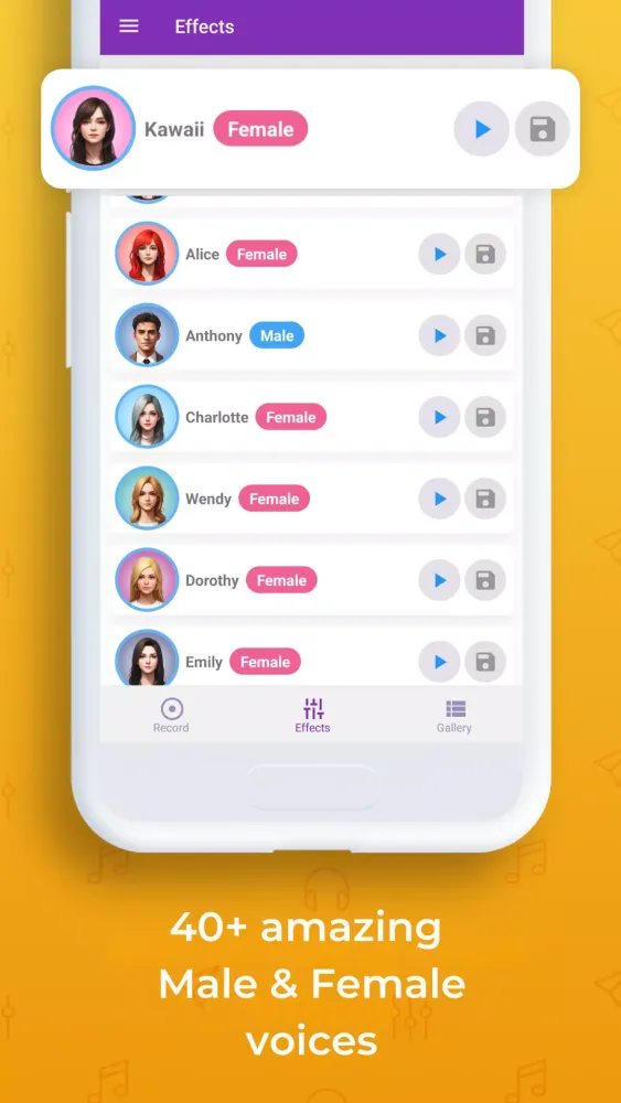 Male to female voice changer Ekran Görüntüleri