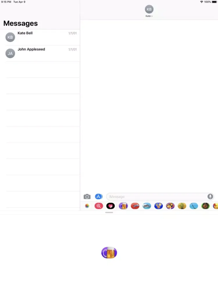 Tangkapan layar Beer-Emojis Stickers iPad 