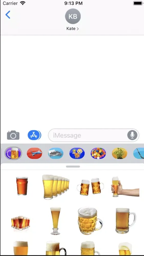 Tangkapan layar Beer-Emojis Stickers
