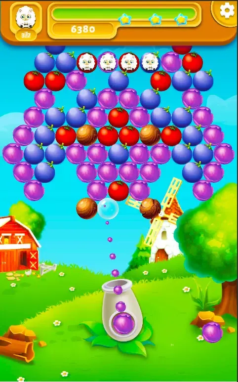 ภาพหน้าจอของ Farm Bubble Shooter
