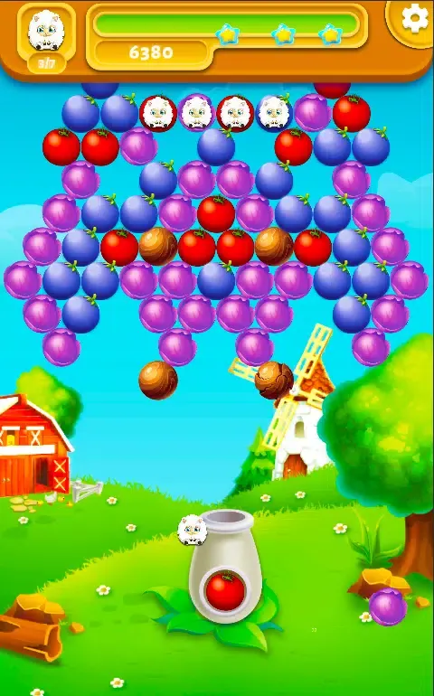 ภาพหน้าจอของ Farm Bubble Shooter
