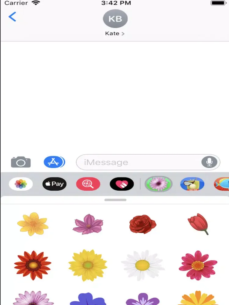 صور Flowers Emojis Stickers iPad 