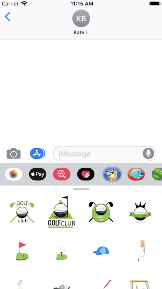 Golf Clubs Emojis Stickers سکرین شاٹس