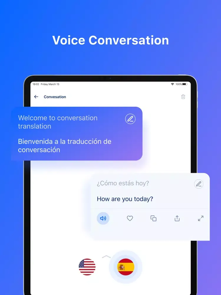 Translator: Voice & Translate iPad 應用截圖