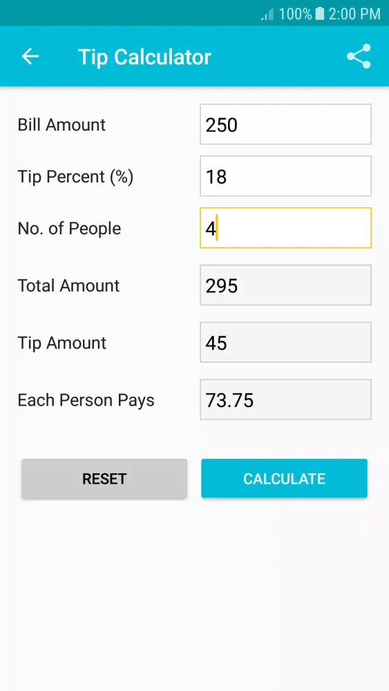 Percentage Calculator Screenshots