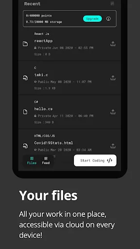 Capturas de pantalla de Dcoder, Compiler IDE :Code & P