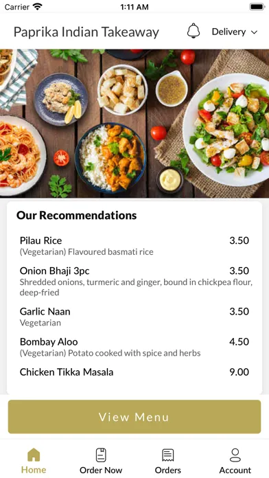 Capturas de pantalla de Paprika Indian Takeaway